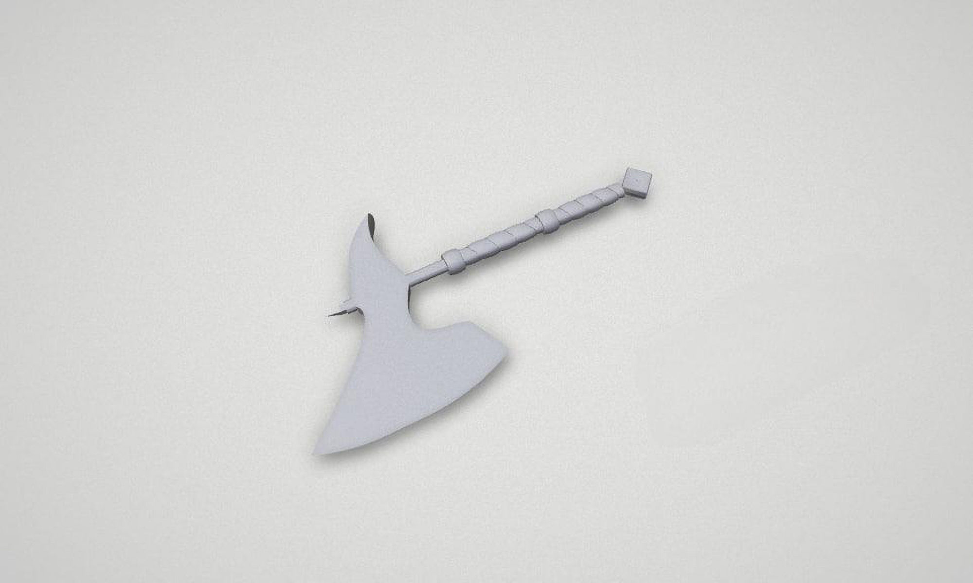 Game asset Timeless Silver Blade Weapon 3D model_7