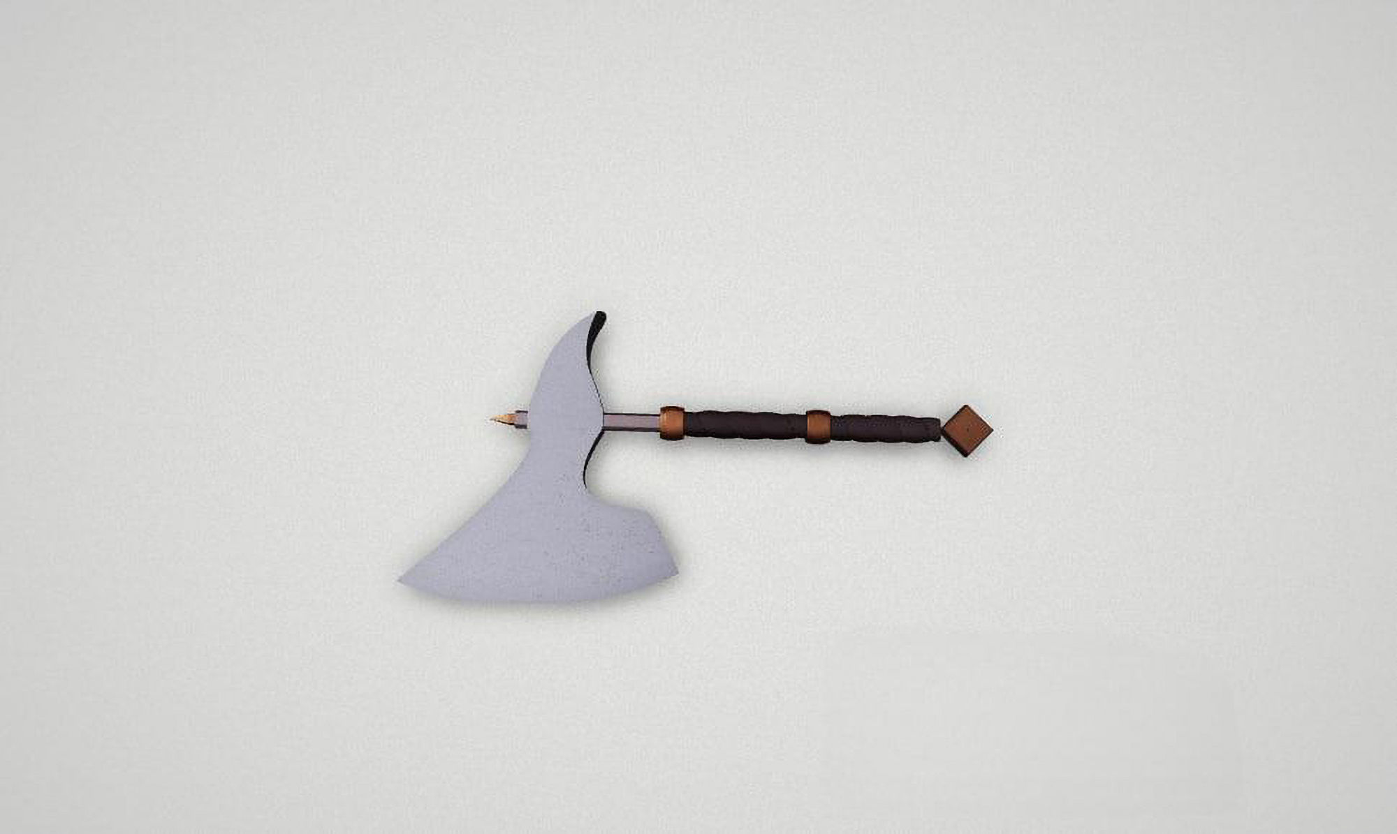 Game asset Timeless Silver Blade Weapon 3D model_2