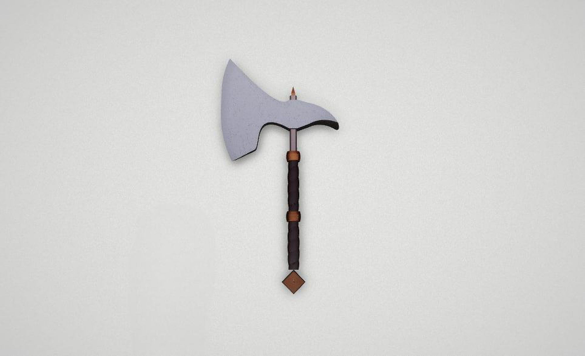 Game asset Timeless Silver Blade Weapon 3D model_3