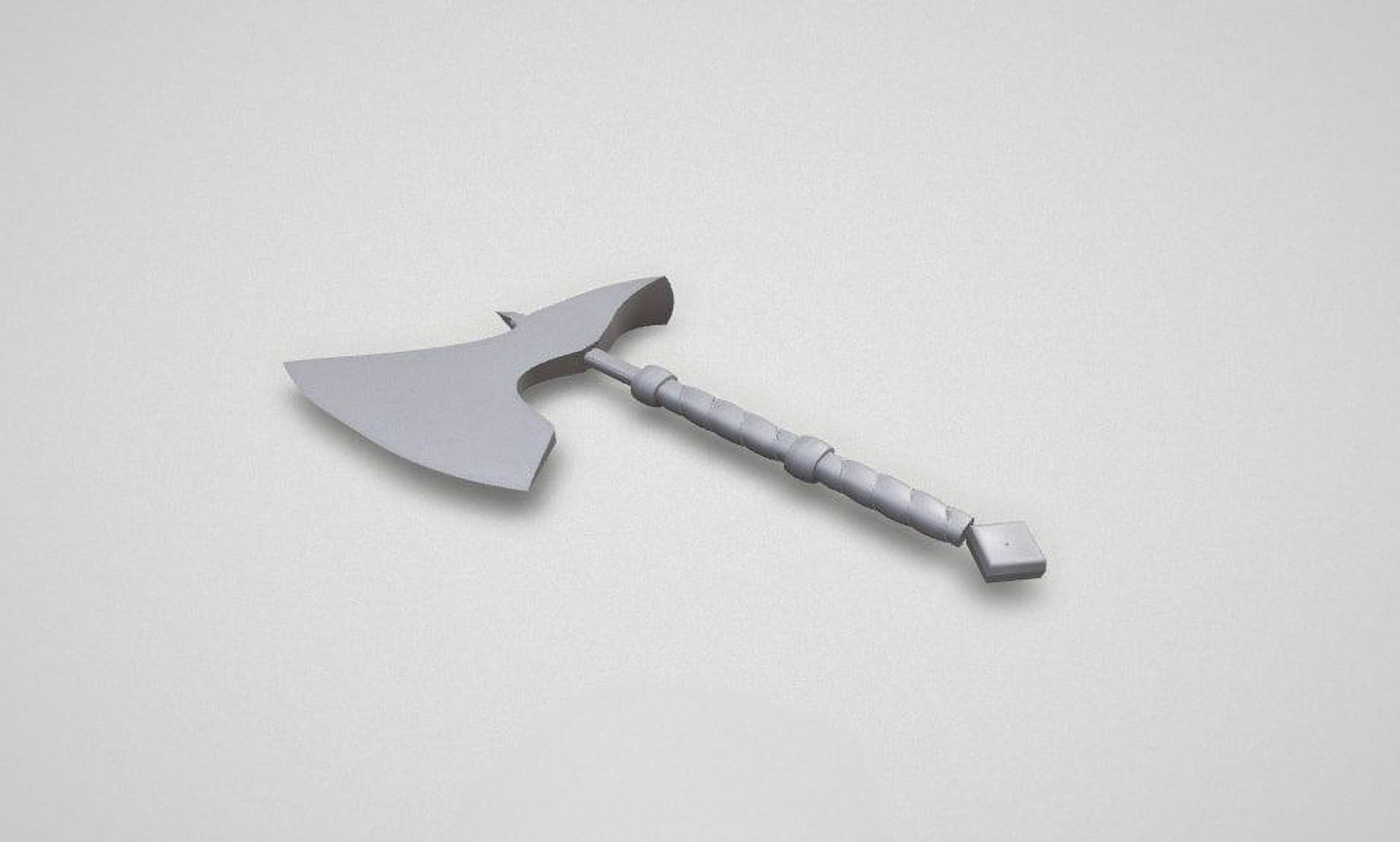 Game asset Timeless Silver Blade Weapon 3D model_6