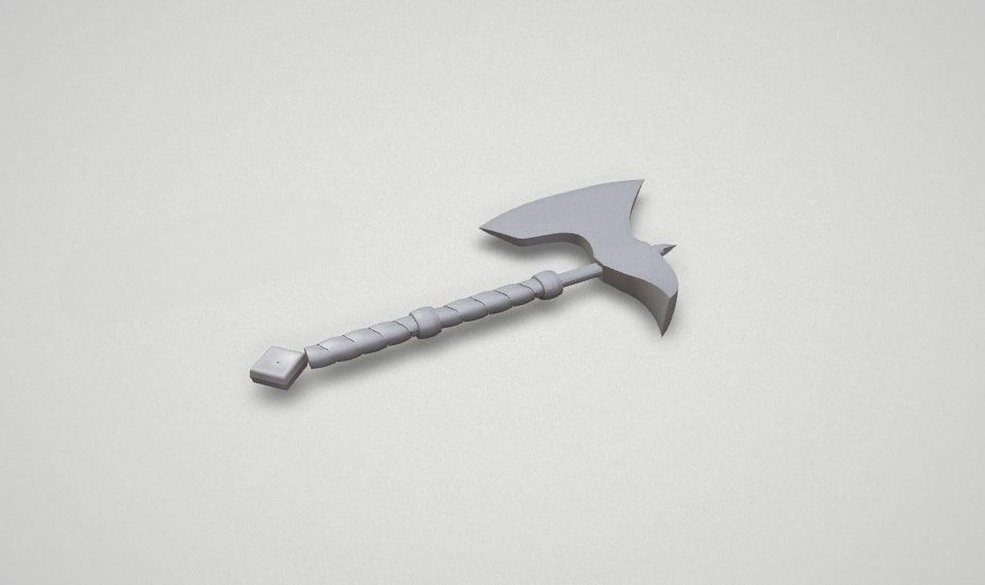 Game asset Timeless Silver Blade Weapon 3D model_5