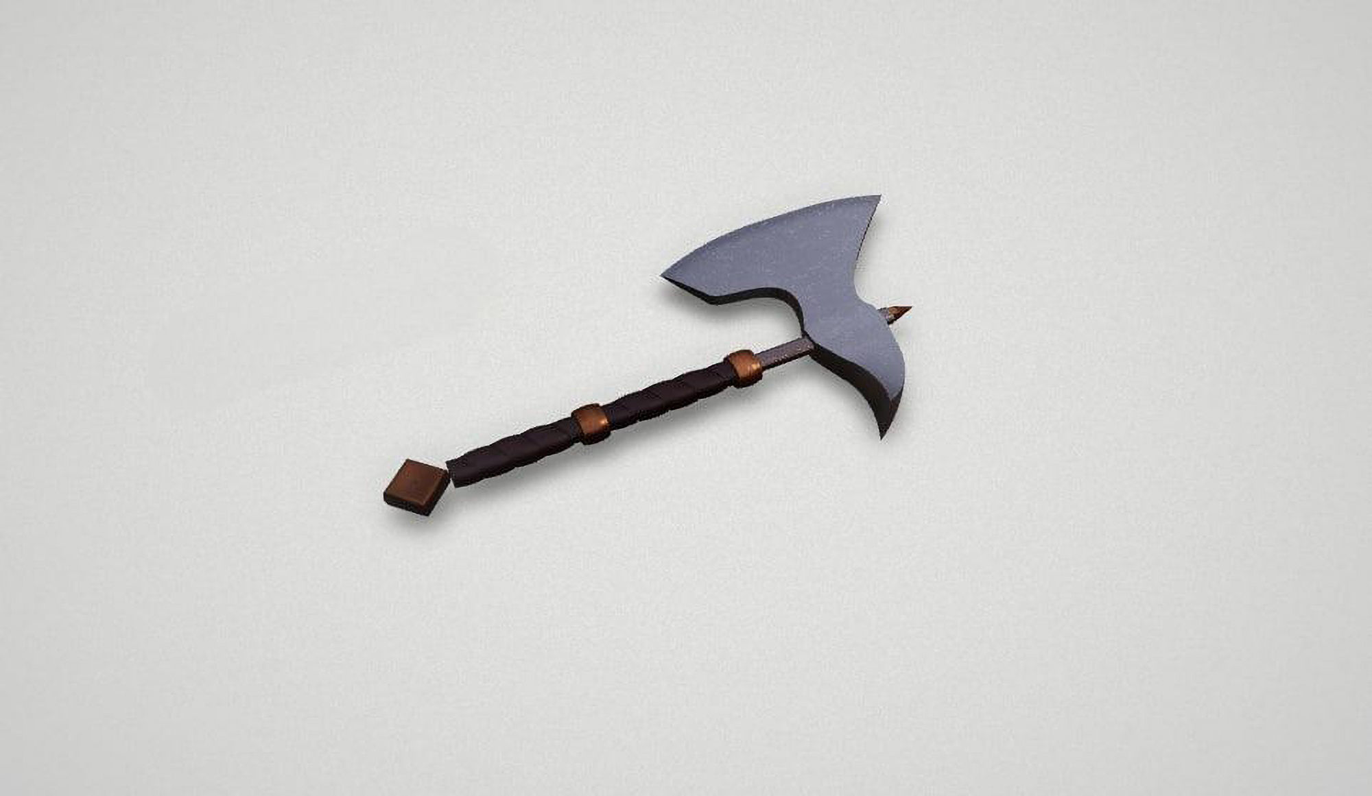 Game asset Timeless Silver Blade Weapon 3D model_1