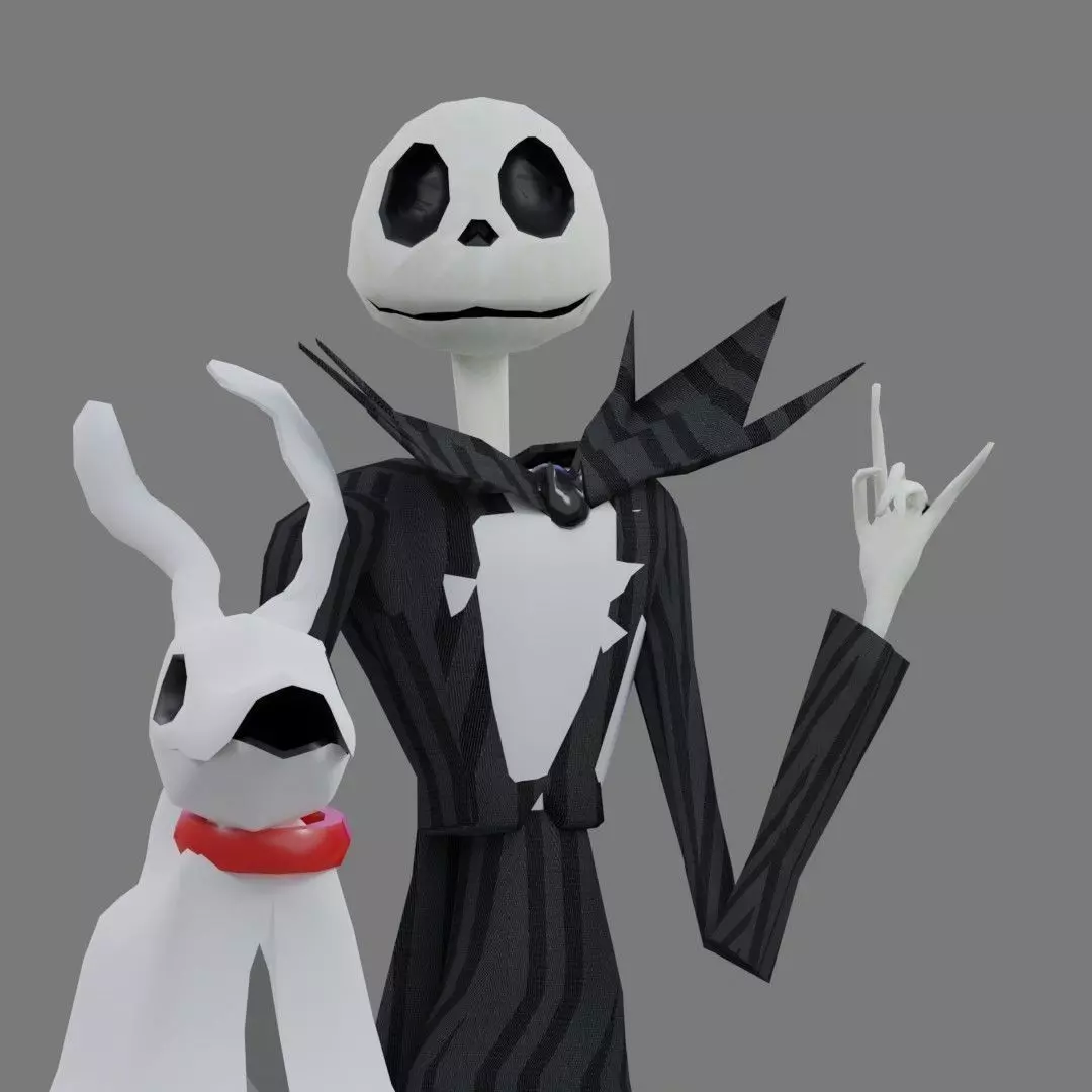 The Nightmare Before Christmas Low-poly 3D model_0