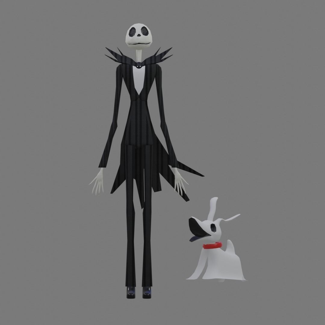 The Nightmare Before Christmas Low-poly 3D model_2