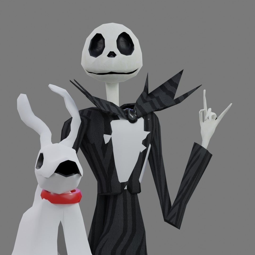 The Nightmare Before Christmas Low-poly 3D model_3