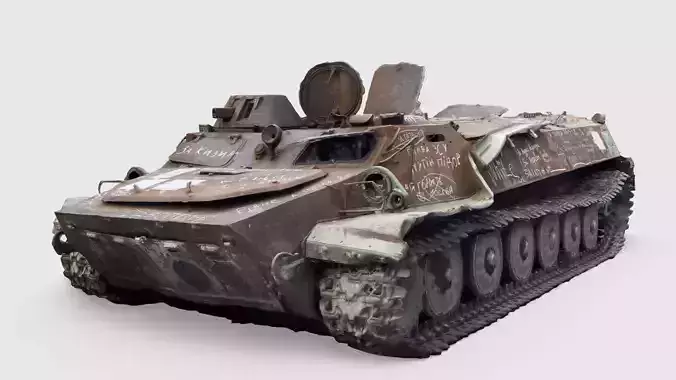 MT-LB multi-purpose towing vehicle amphibious tracked armored 3D model MT-LB multi-purpose towing vehicle amphibious tracked armored 3D model