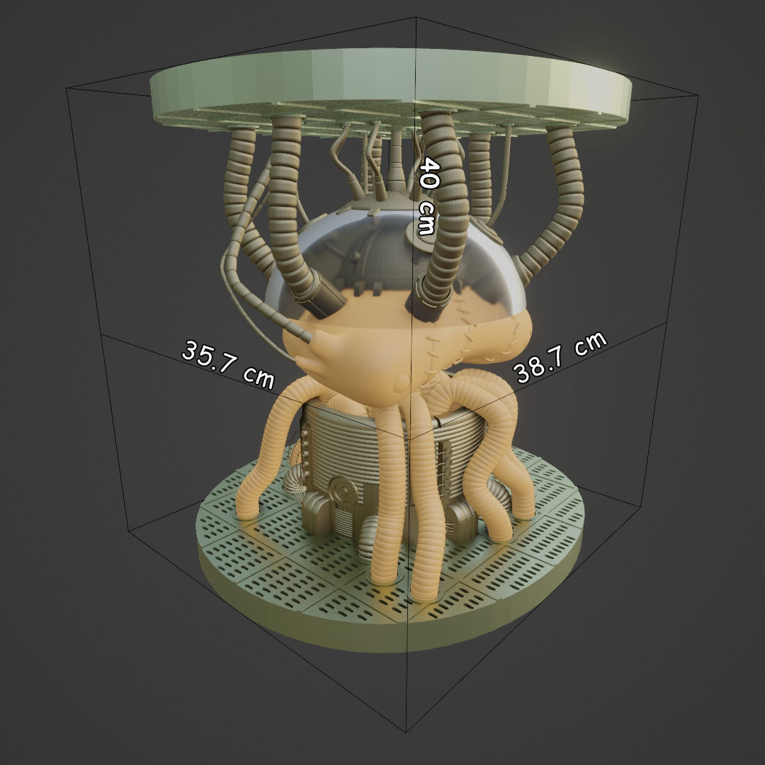 Metal Slug - Alien Fake Rootmars - mini chest 3D print model_2