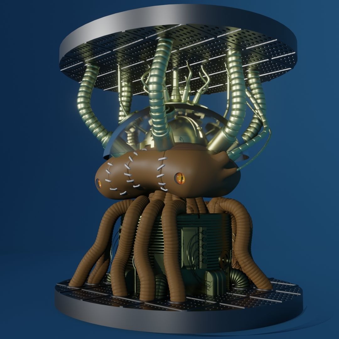 Metal Slug - Alien Fake Rootmars - mini chest 3D print model_4