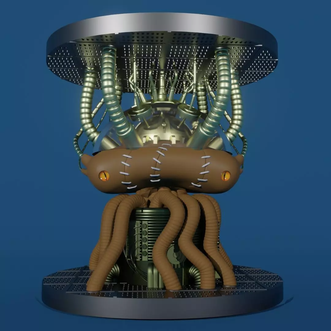 Metal Slug - Alien Fake Rootmars - mini chest 3D print model_0