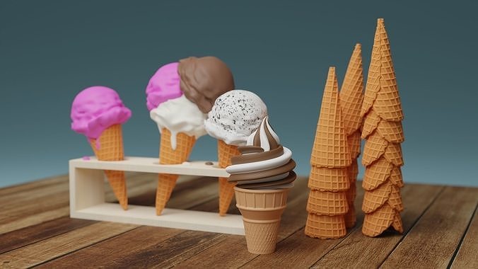 Ice Cream 001 3D model 3