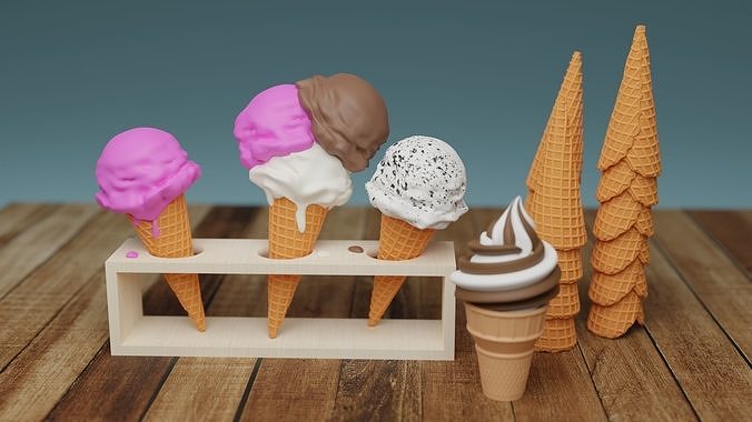 Ice Cream 001 3D model 2