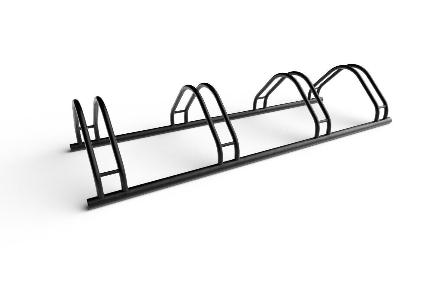 Bike Rack M04 Low-poly 3D model_3