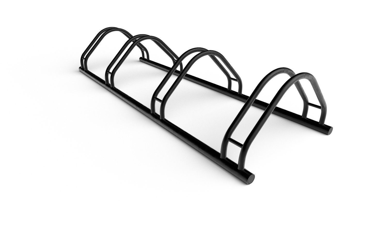 Bike Rack M04 Low-poly 3D model_4