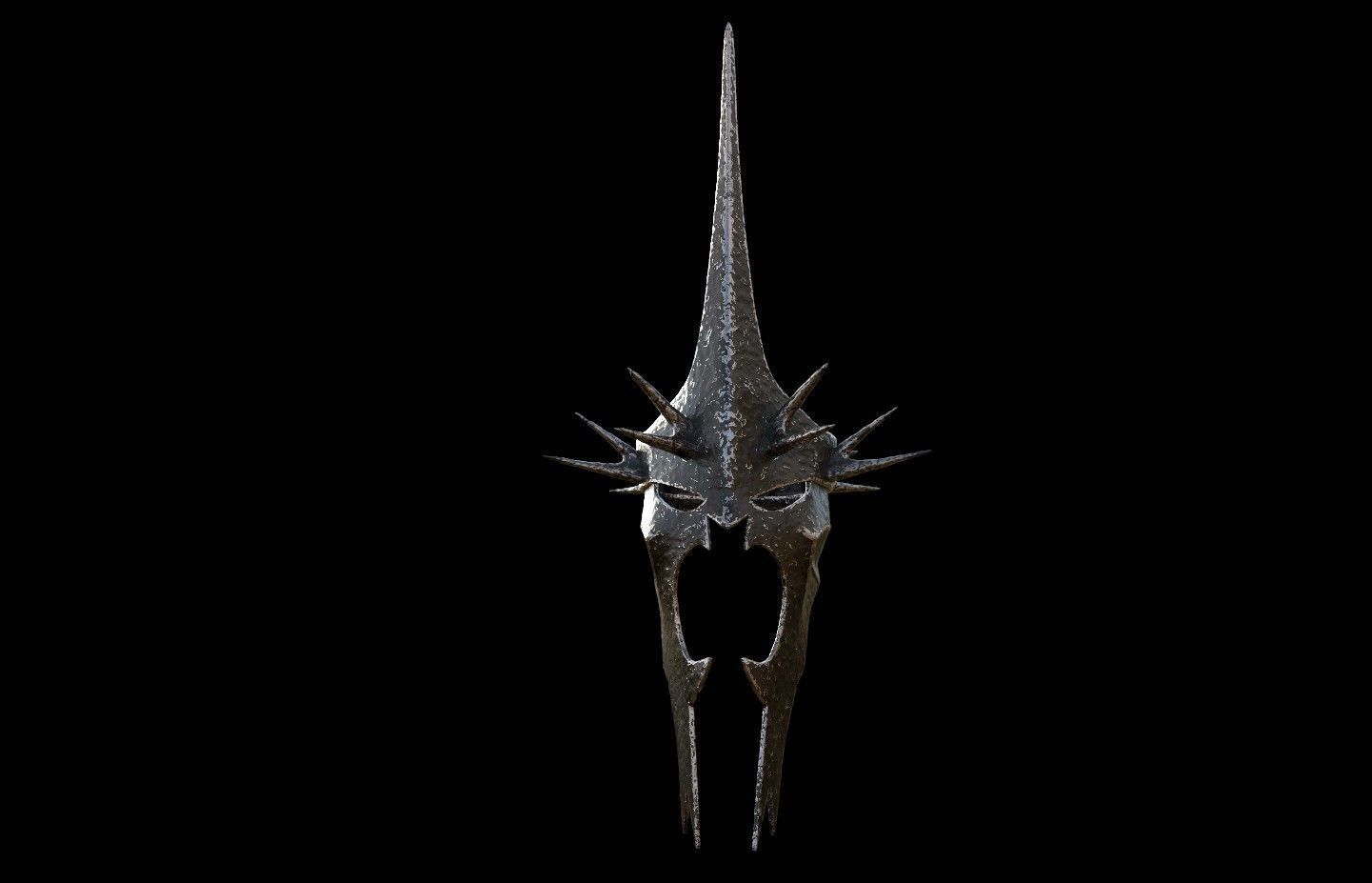 Witch King Helmet lord of the rings 3D DIGITAL DOWNLOAD FILE 3D print model_1