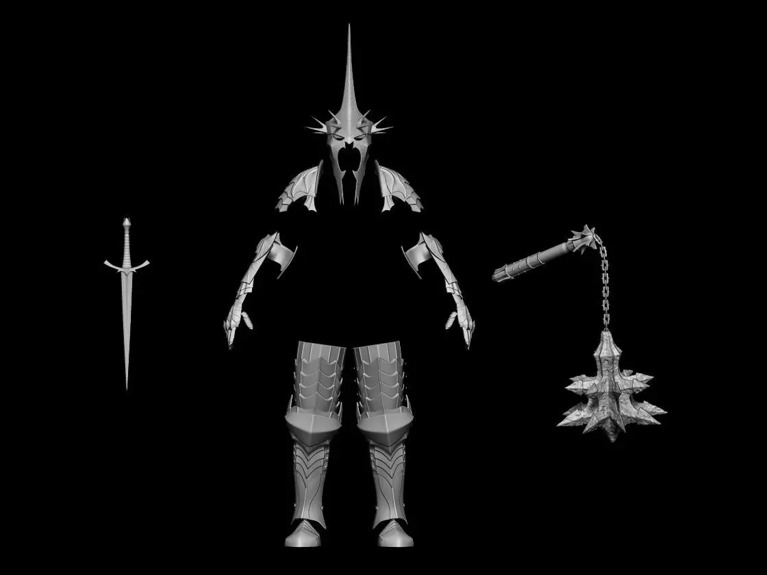 Witch King Full Armour lord of the rings 3D DIGITAL DOWNLOAD  3D print model_0