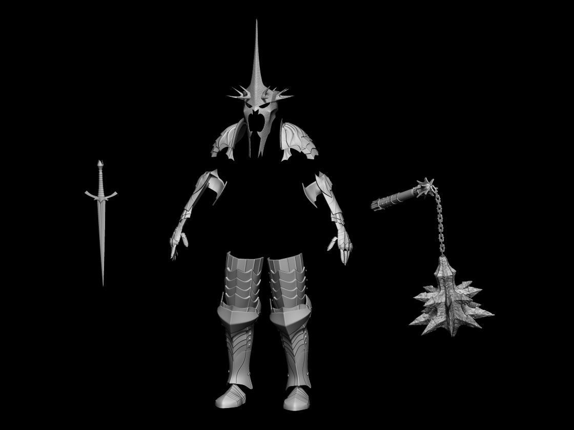 Witch King Full Armour lord of the rings 3D DIGITAL DOWNLOAD  3D print model_16
