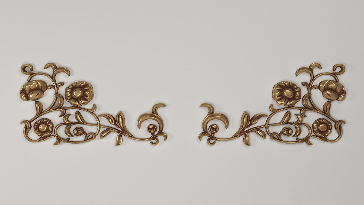 Corner Decor Flowers 3D model_11