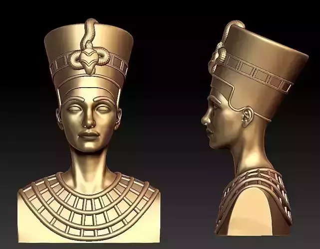 Nefertiti pendant 3D print model