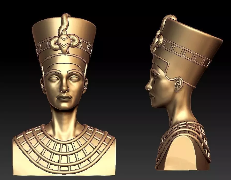 Nefertiti pendant 3D print model