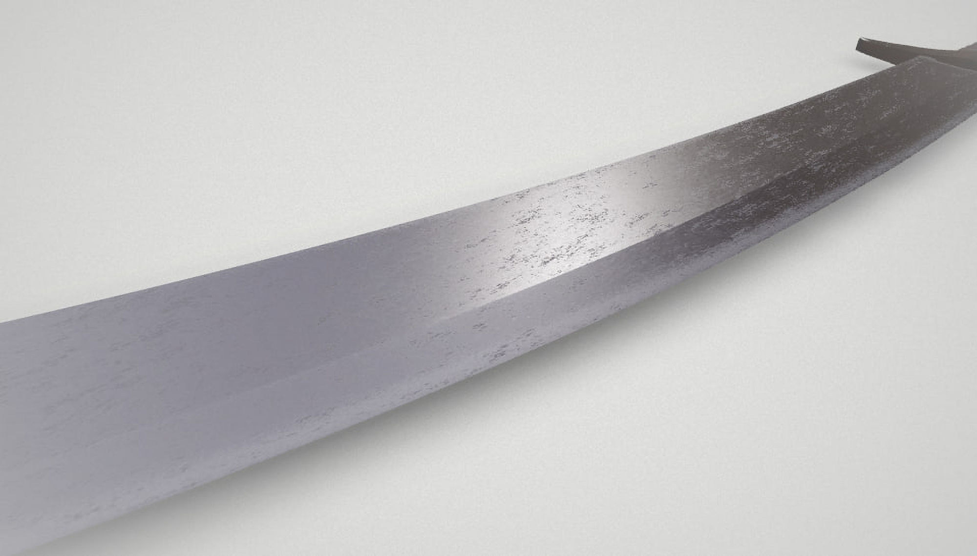 Game asset Leather-Handled Battle-Ready Sword 3D model_5