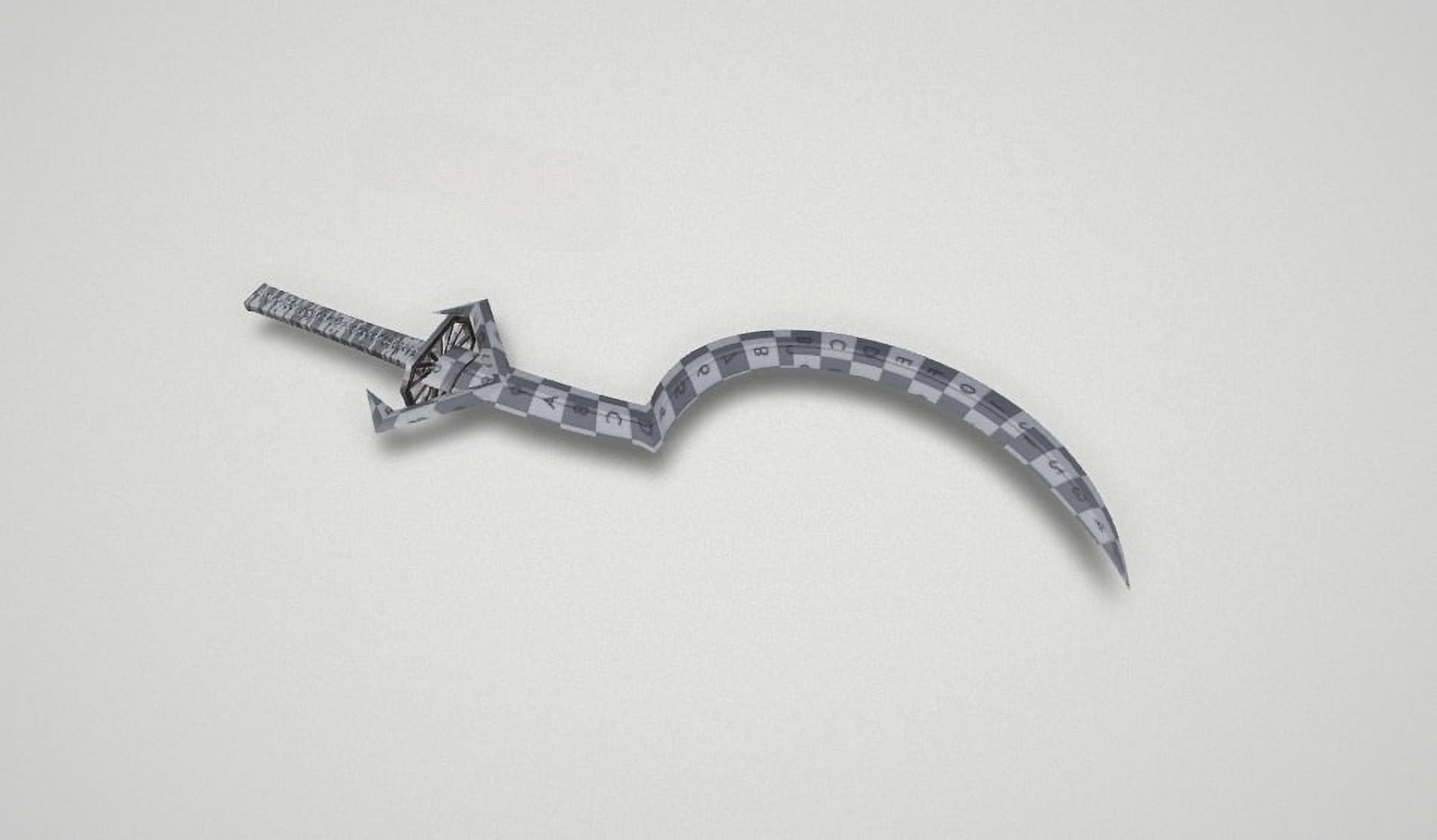 Game asset Unconventional Blade of Dual Origins 3D model_8