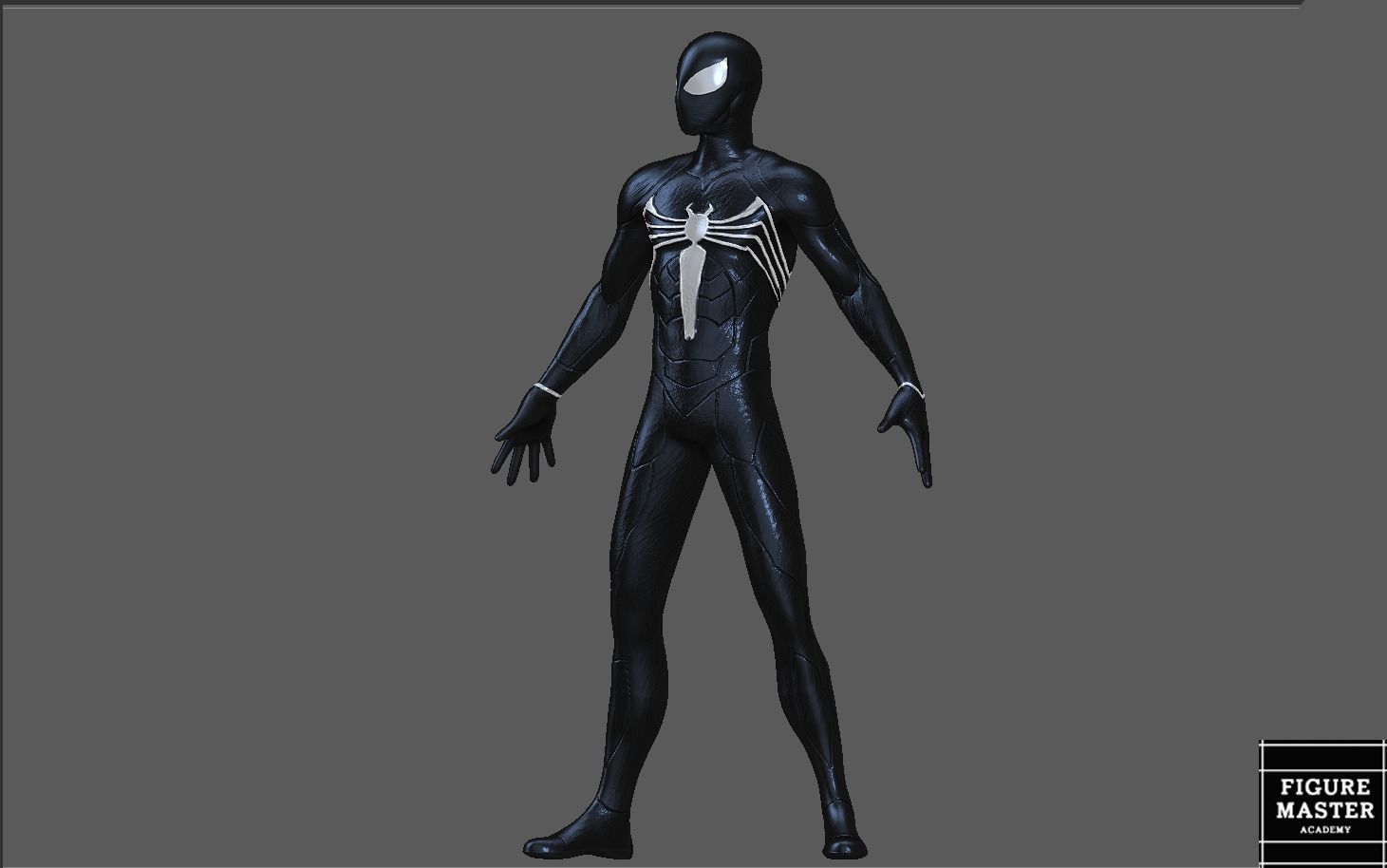 SPIDERMAN SYMBIOTE BLACK SUIT SPIDER MAN 2 PS 3D print model_8