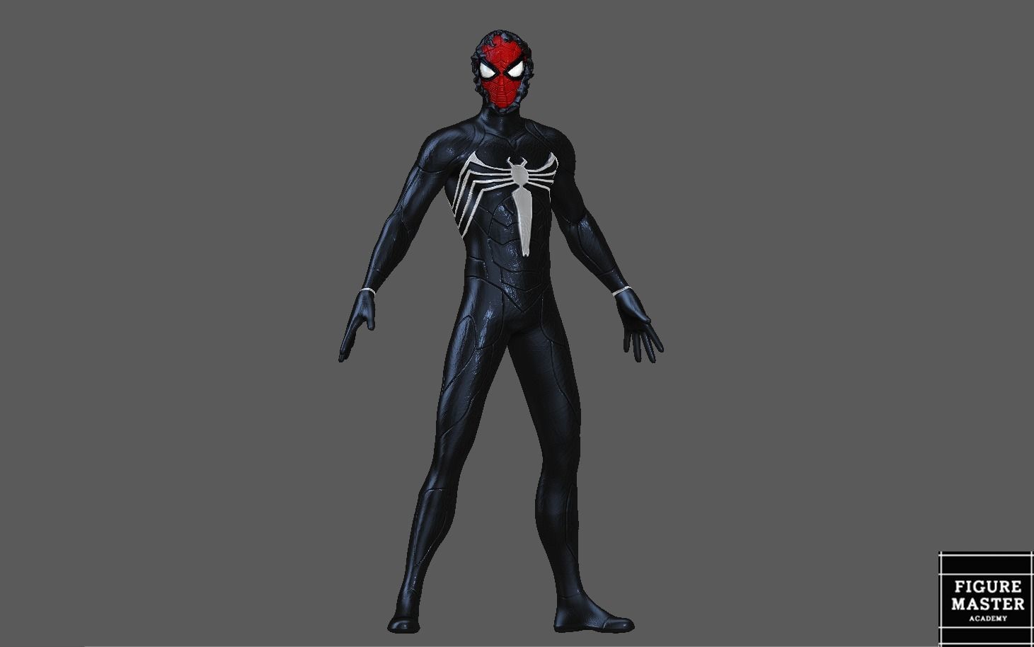 SPIDERMAN SYMBIOTE BLACK SUIT SPIDER MAN 2 PS 3D print model_9