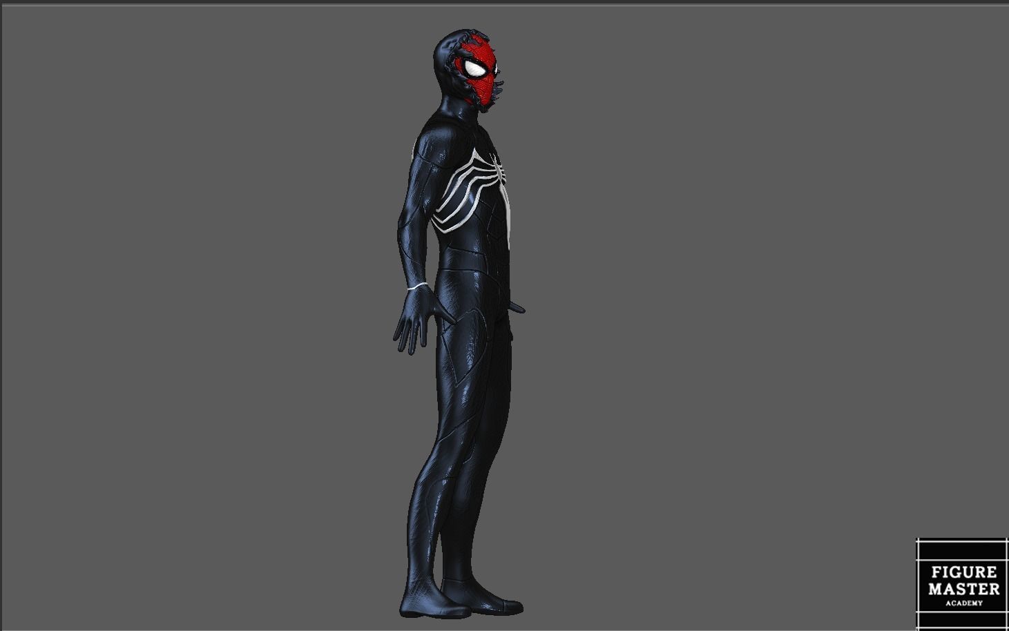 SPIDERMAN SYMBIOTE BLACK SUIT SPIDER MAN 2 PS 3D print model_1