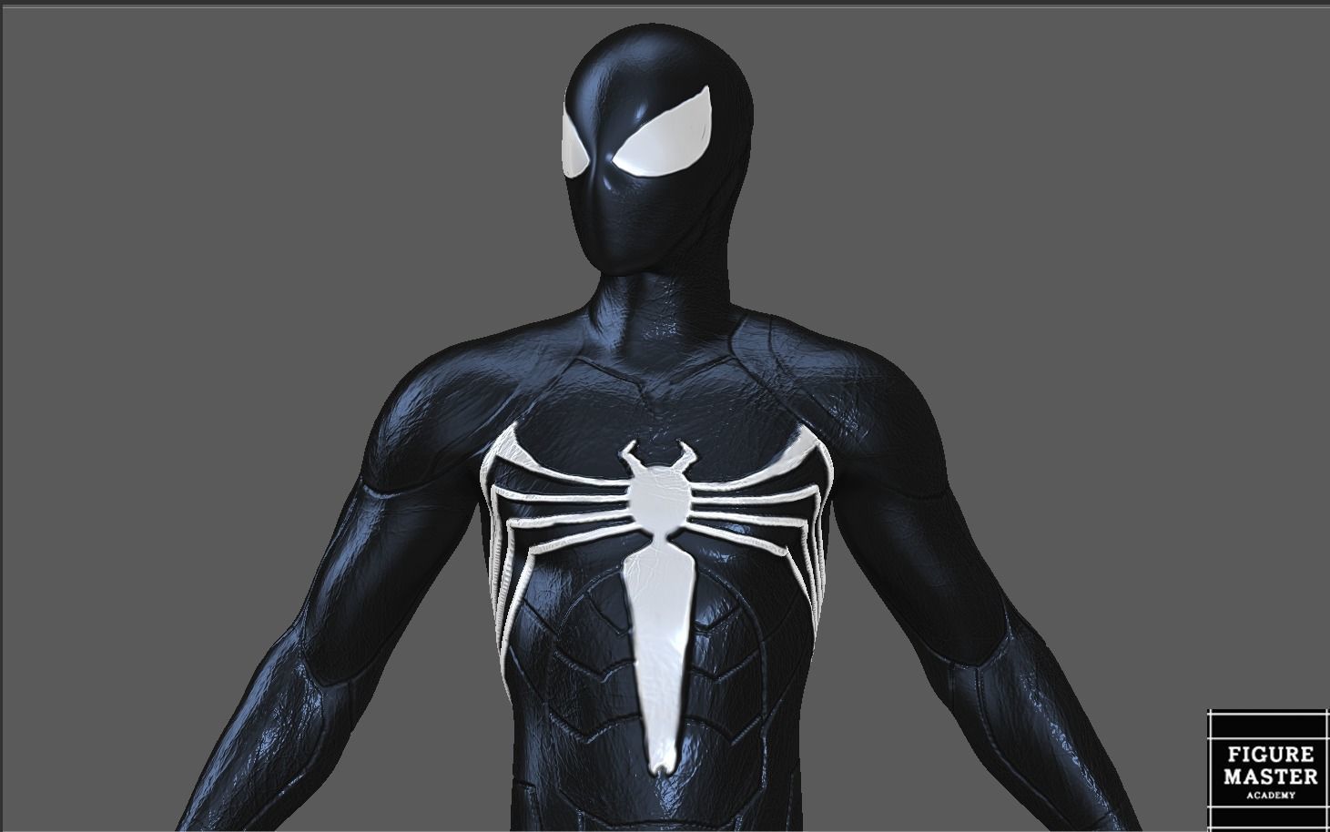 SPIDERMAN SYMBIOTE BLACK SUIT SPIDER MAN 2 PS 3D print model_3