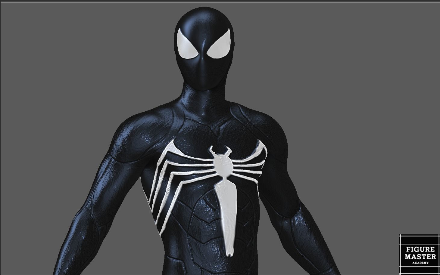 SPIDERMAN SYMBIOTE BLACK SUIT SPIDER MAN 2 PS 3D print model_4