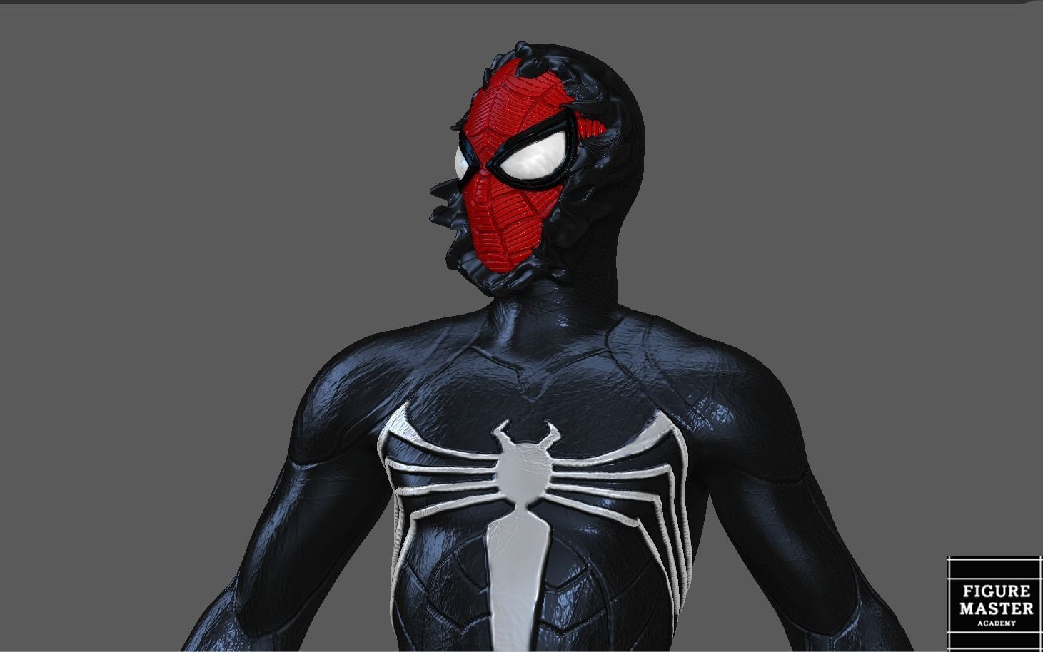 SPIDERMAN SYMBIOTE BLACK SUIT SPIDER MAN 2 PS 3D print model_2