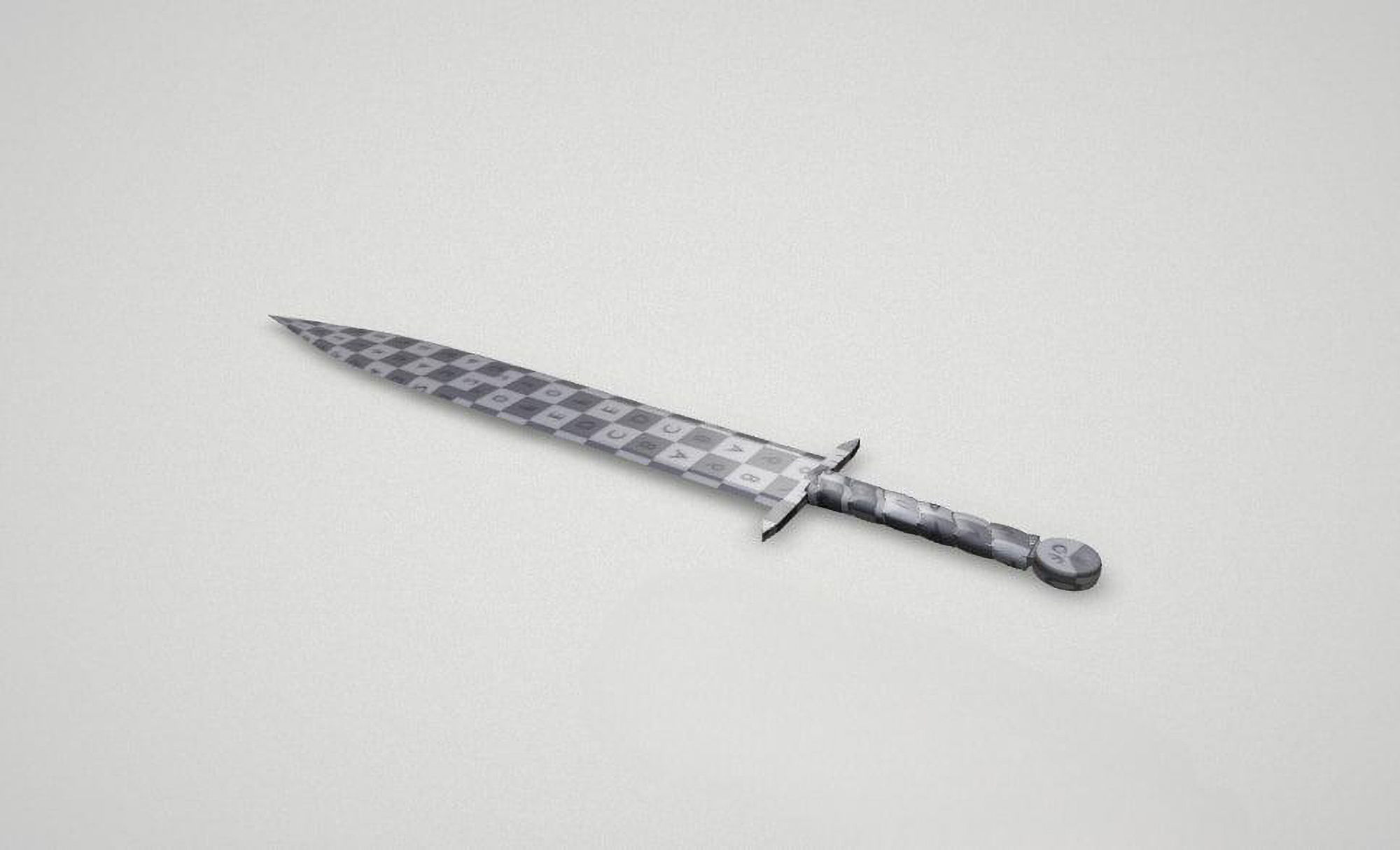 Game asset Aged Elegance Weapon 3D model_6