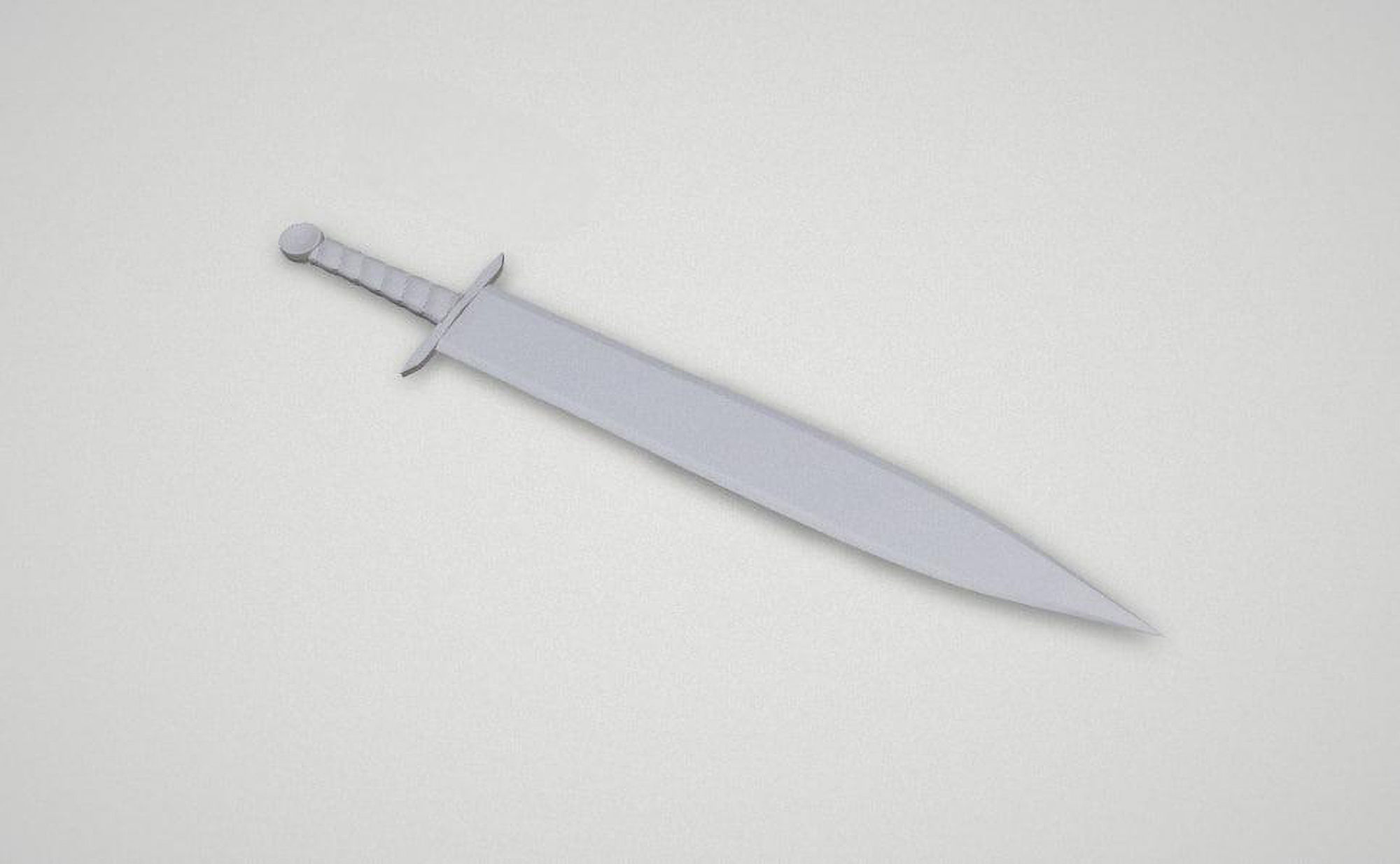 Game asset Aged Elegance Weapon 3D model_5