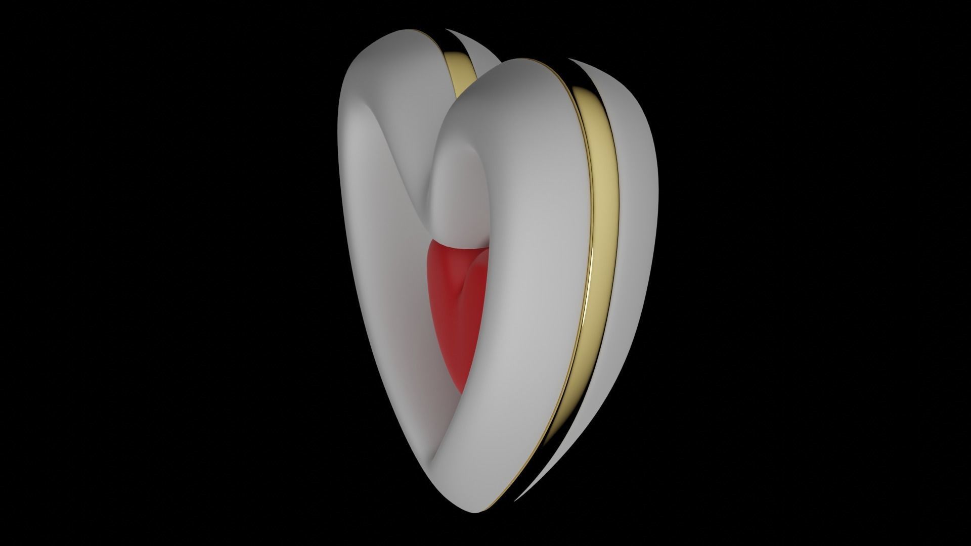 Heart in heart 3D model_4