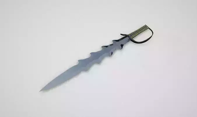 Game asset Wavy Elements Silver Sword