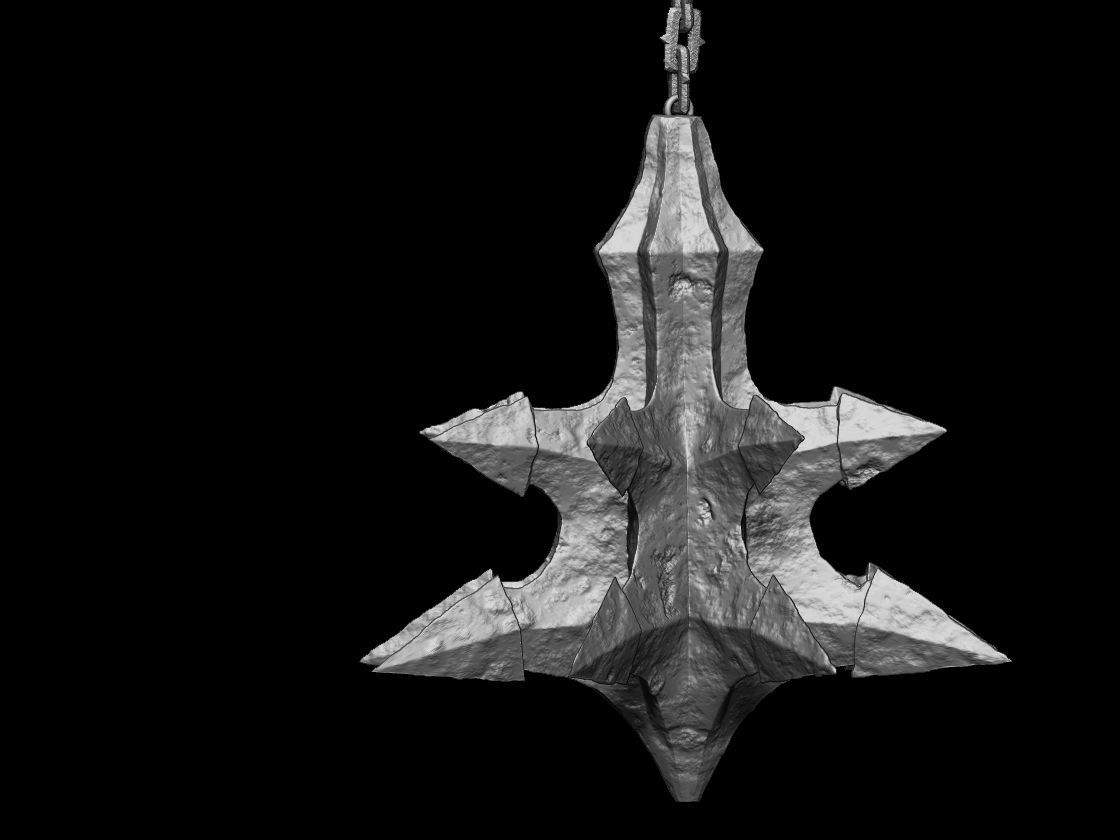 Witch King Mace lord of the rings 3D DIGITAL DOWNLOAD FILE 3D print model_2