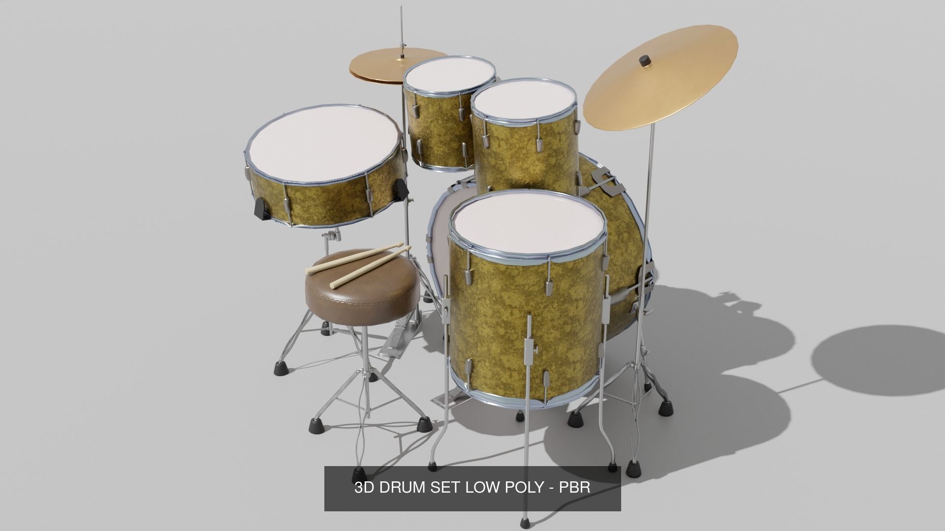 Guitar - Doumbek - Drum Set -Korg Pa5X Keyboard Instrument Pack 3D Model Collection_4