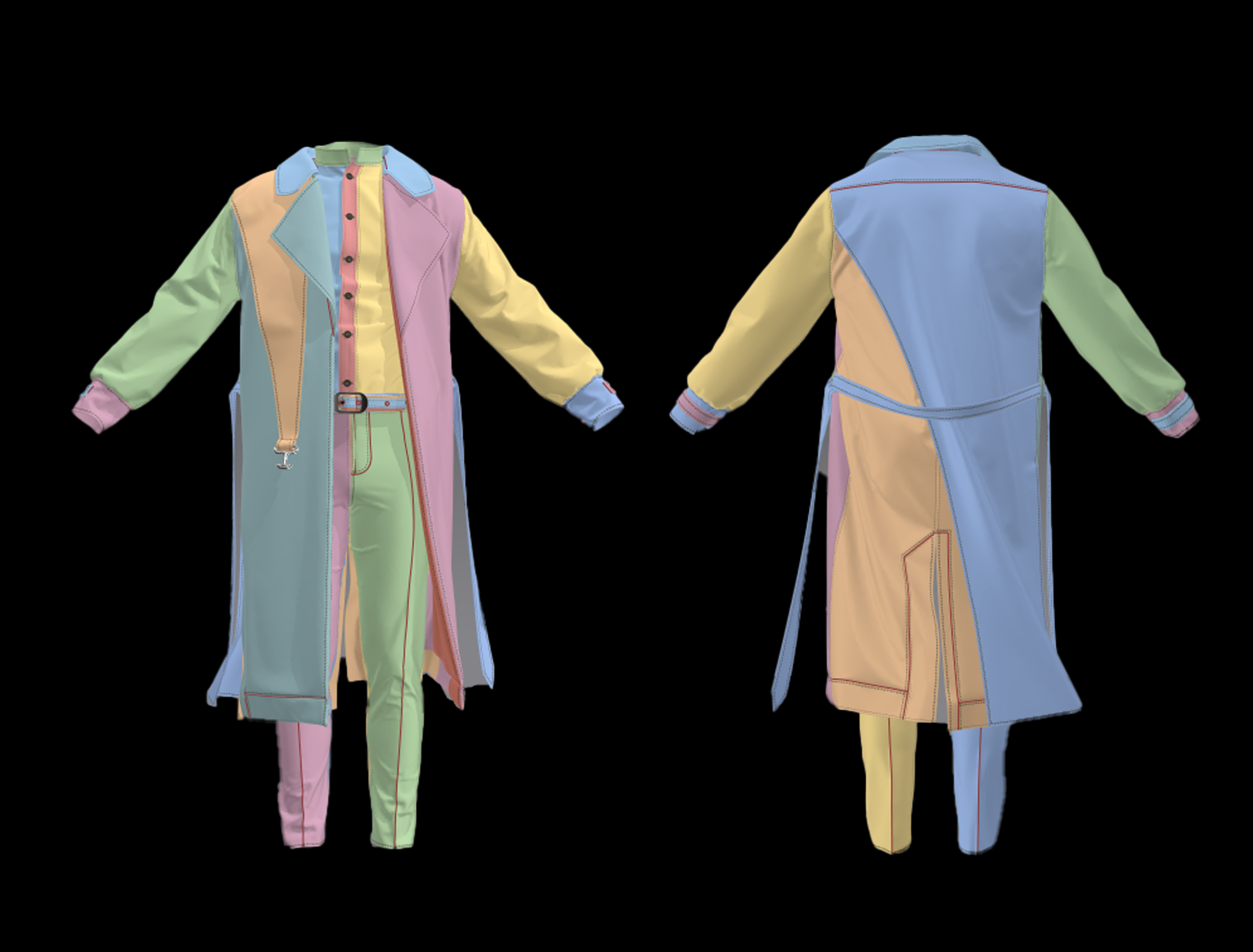 coat model 3D model_11