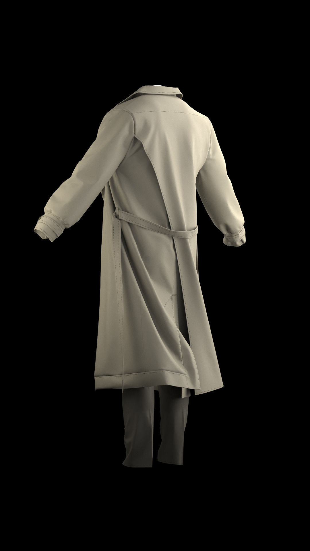 coat model 3D model_6
