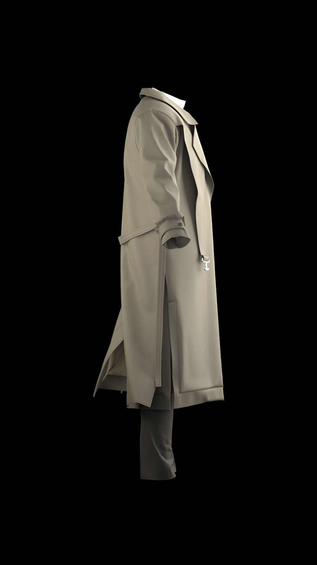 coat model 3D model_3
