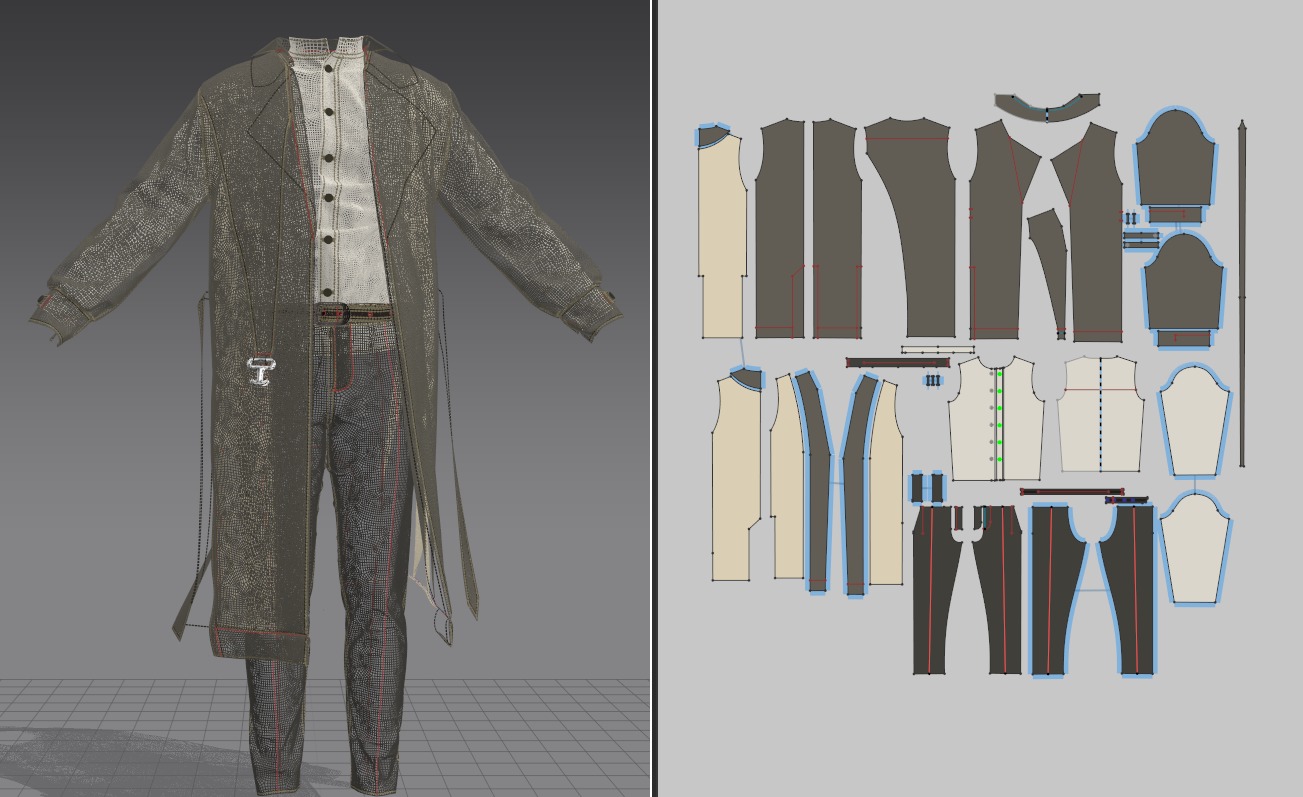 coat model 3D model_10