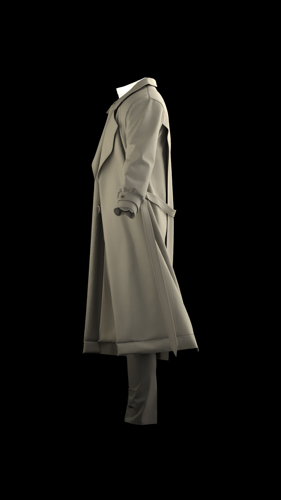 coat model 3D model_7