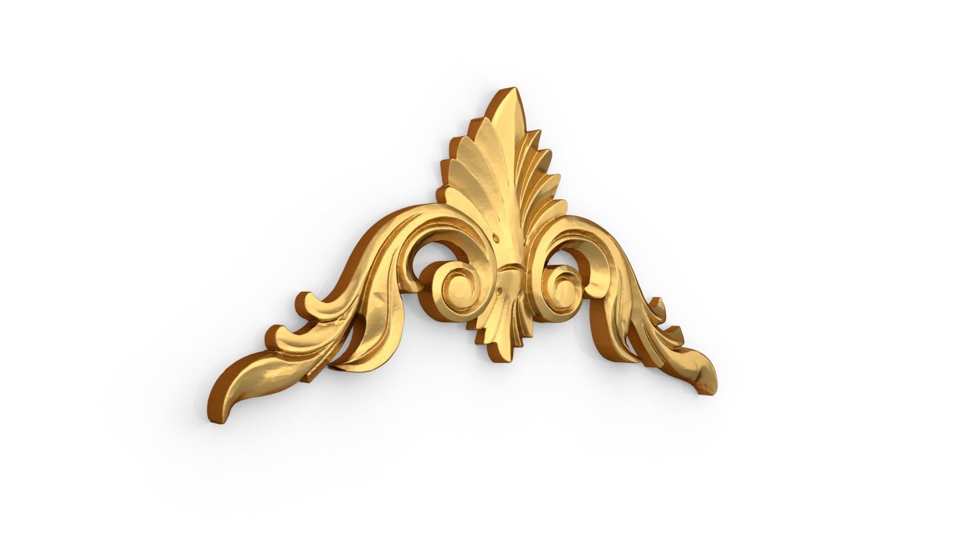 Classic carved decor ornament 383 3D model_1