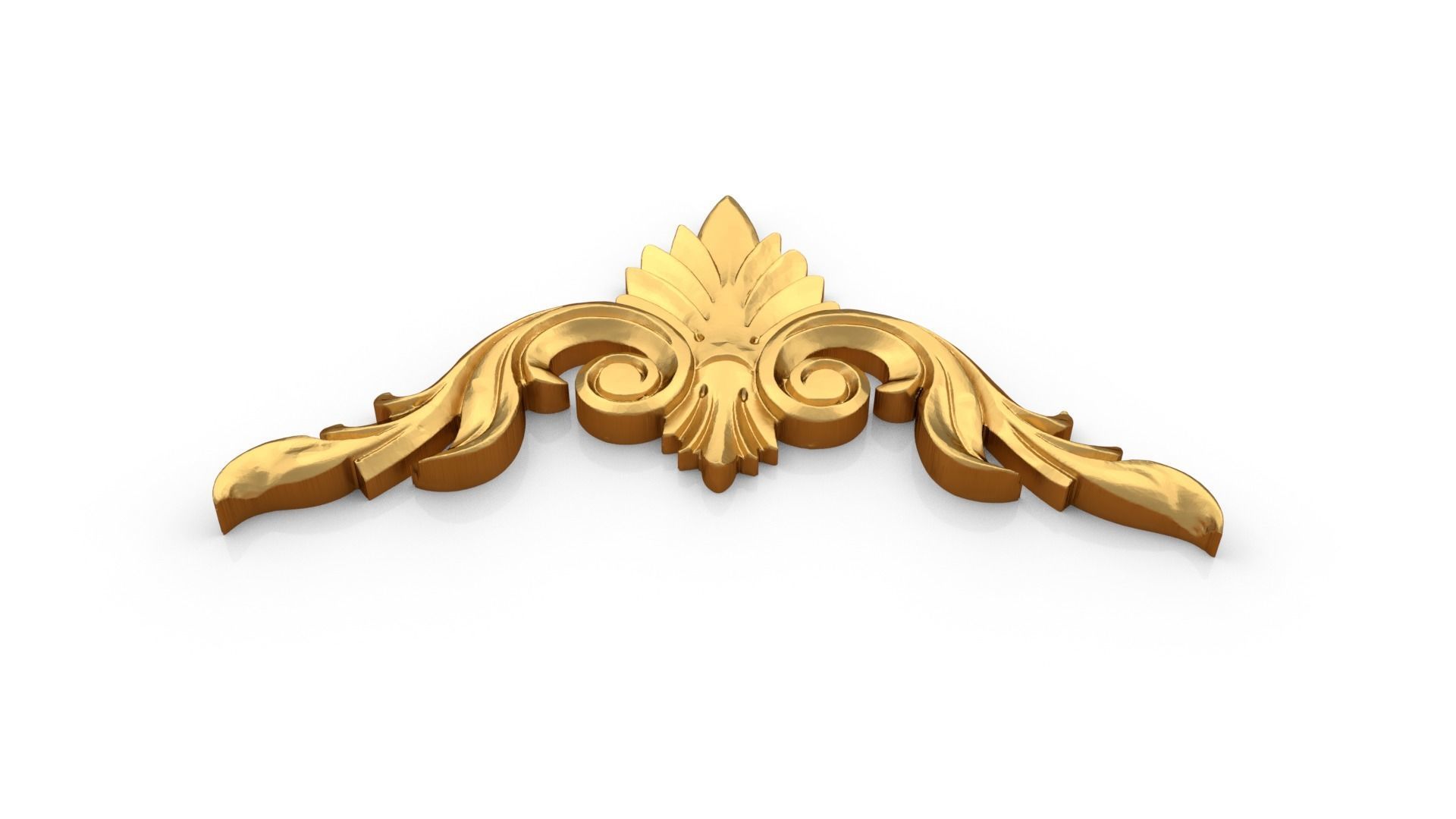 Classic carved decor ornament 383 3D model_3