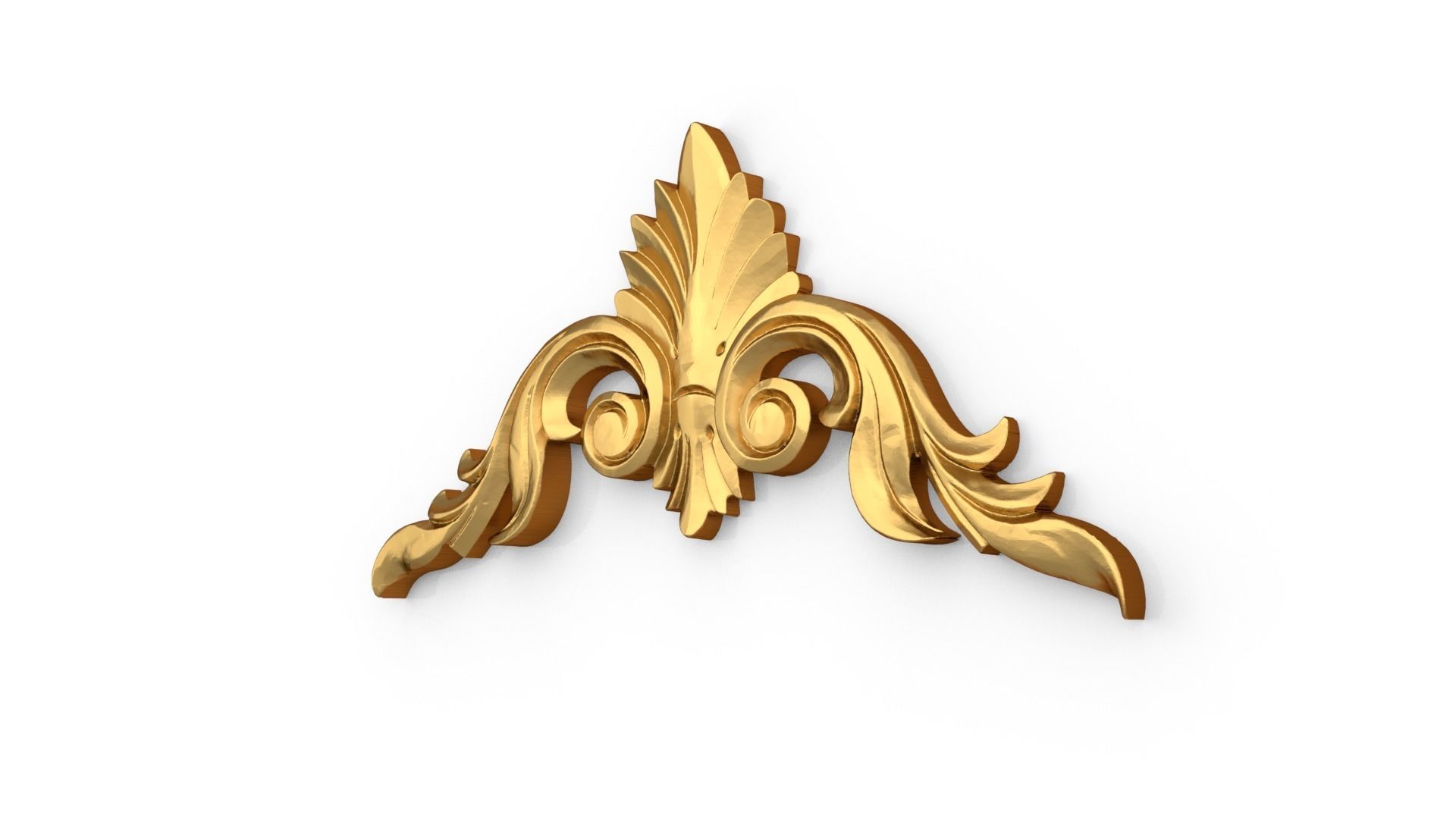 Classic carved decor ornament 383 3D model_2