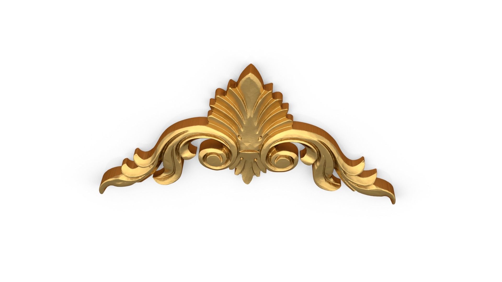 Classic carved decor ornament 383 3D model_4