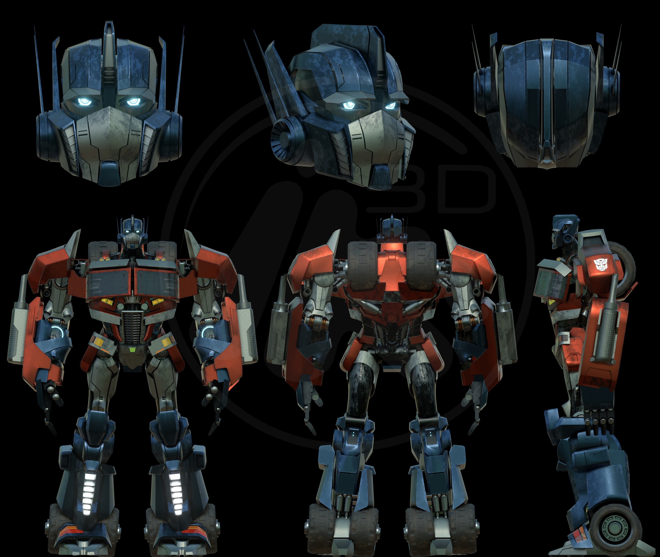 Optimus Prime Concept Model 2024 Free 3D model_4