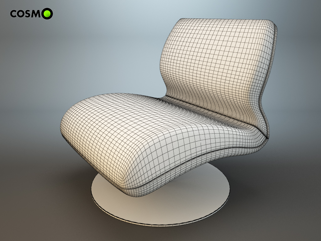 Armchair Attitude 3D model_3