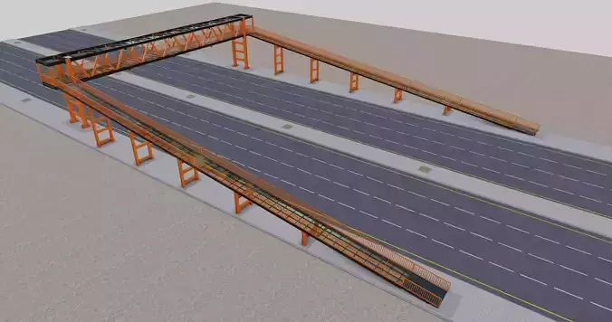 Steel Pedestrian Bridge Type-34