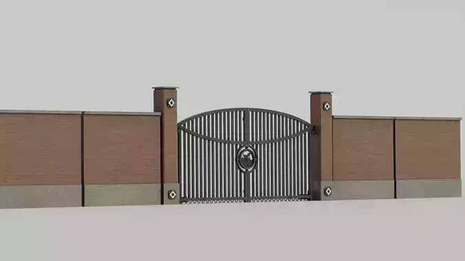 Modular wall with Gate
